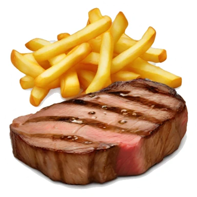 steak avec des frites sticker