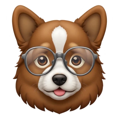 Perro con lentes sticker