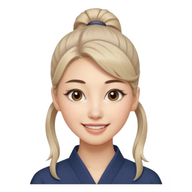 ผู้หญิงรูปหน้า
ดวงตา: สีเทาใส ไล่เฉดอ่อนเข้ม มีไฮไลต์เล็ก ๆ ทำให้ดูเฉียบ
ชั้นตา: สองชั้นชัด ปลายหางตาเฉียงขึ้นเล็กน้อย
ขนตา: ยาว งอน เน้นความคม
คิ้ว: สไตล์สาวเกาหลีสายเท่
ริมฝีปาก: ทรงกระจับบาง ยิ้มมุมปากเดียว
ผิว: ขาวอมเบจ ผิวแมตต์เรียบ
ผมหางม้าสูงตึง sticker