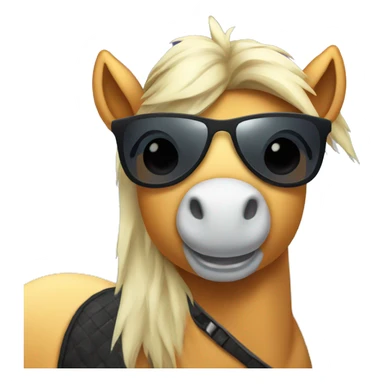 Pony wearing sunglasses  sticker
