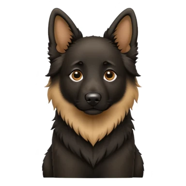 Belgian Shepherd dog puppy sticker