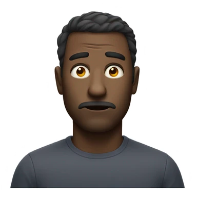 annoyed man with an eye twitch sticker