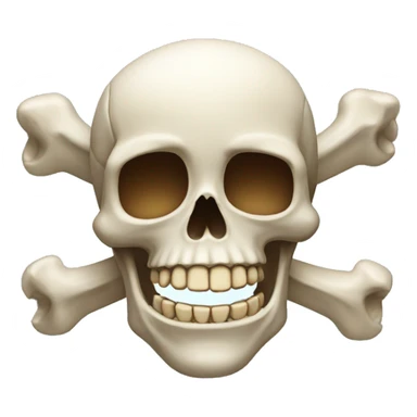 Skull and Bones Laughing sticker