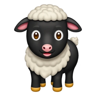 Crea una oveja negra sticker