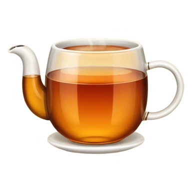 hot tea in a cup  sticker