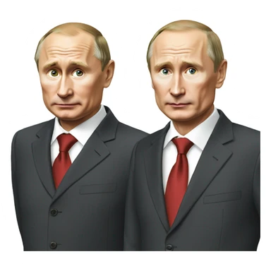 Putin and Lushkoshenko  sticker