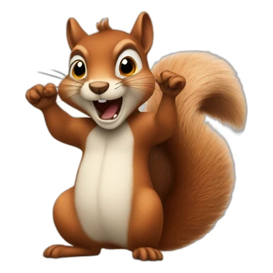 Feisty Squirrel sticker