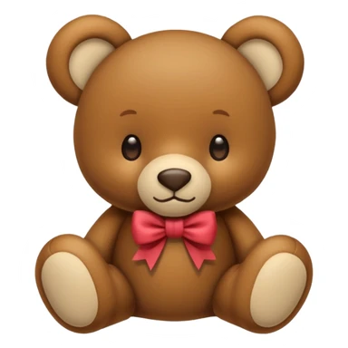 Nounours avec noeu sticker