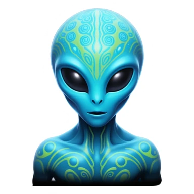 Cosmic entity, alien sticker