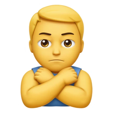 emoji mad with arms crossed  sticker