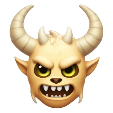 horned monster sticker