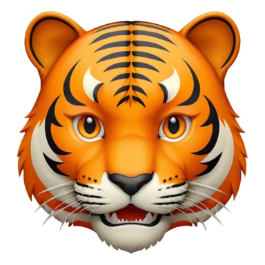 Very Dangerous tiger face sticker