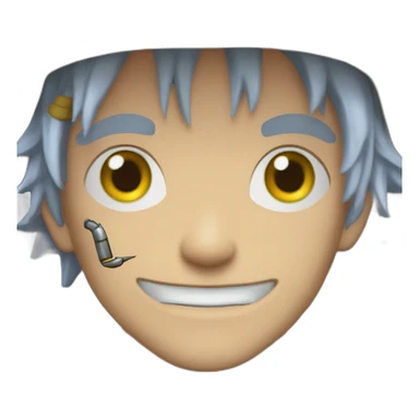 the cyborg shipwright Franky "One piece" sticker