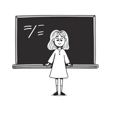 blond female teacher sticker