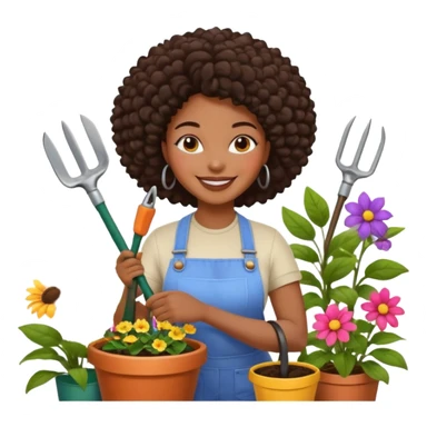 Urban Gardener black woman sticker
