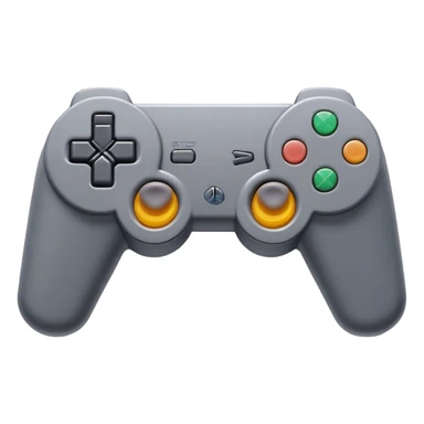 Clash of Clans aesthetic: Cinematic Playful PlayStation 1 Console Portrait Emoji, rendered in a 3D vector-style similar to standard emojis with minimal shading and bold, simplified shapes. A compact, distinct form with signature details, softly glowing with a cutting-edge console technology charm. Simplified yet unmistakably iconic, highly detailed and consistent, glowing with a soft radiance and high shine. Stylized with a touch of technological advancement and a soft glowing outline, capturing the essence of a beloved gaming relic with a friendly, playful manner! sticker