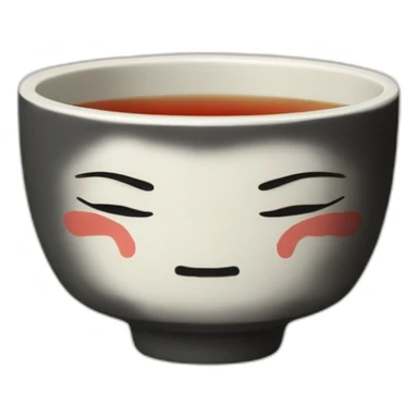 shinto tea guinomi cup sticker