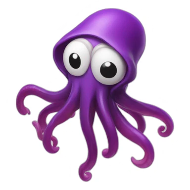 Splatoon squid sticker