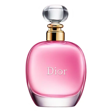 Pink Dior perfume bottle sticker