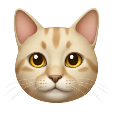 Beige cat sticker