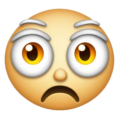 Frustration, a face with a tired or annoyed expression, paired with a small flame to represent feeling burned out, angry, or overwhelmed. sticker