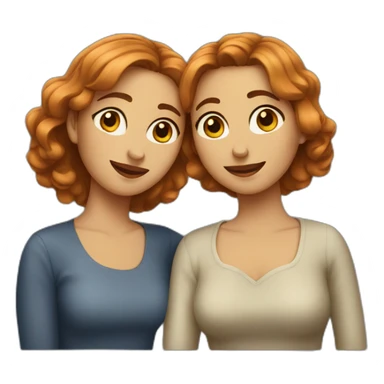 Two women in love sticker
