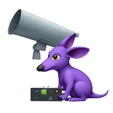 purple Aardvark operating a radar sticker