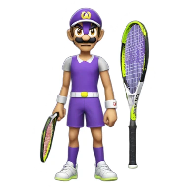 Tennis Waluigi sticker