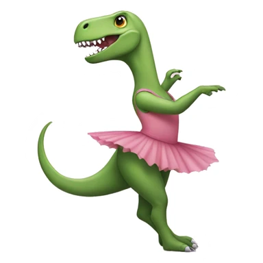 Dinosaur is ballerina  sticker