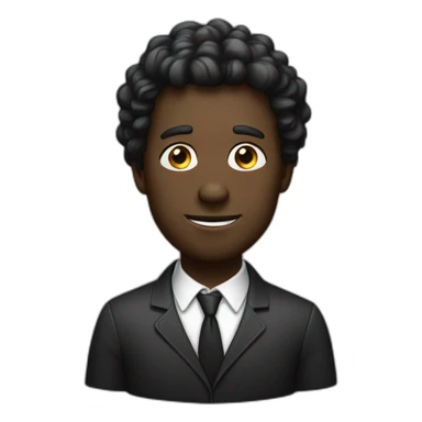 Un gros homme noir sticker