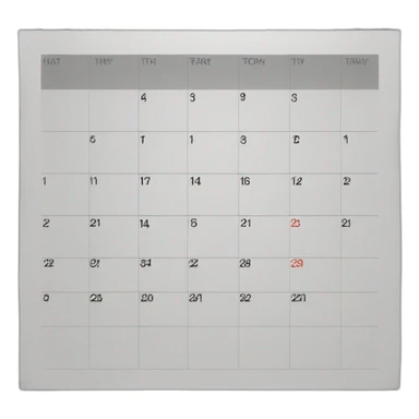 january calendar sticker