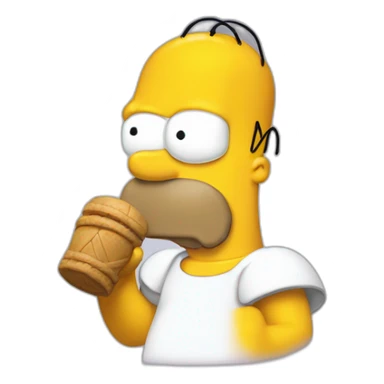 Homer qui joue sticker