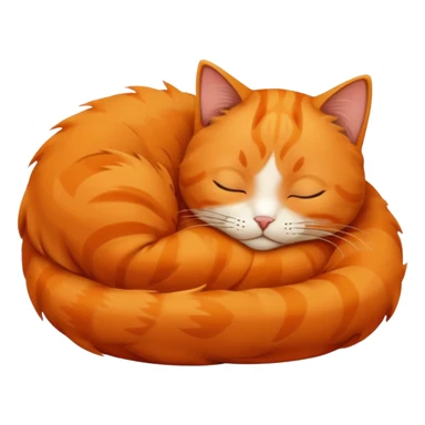 Un gato dormido sticker