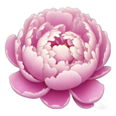 a peony flower sticker