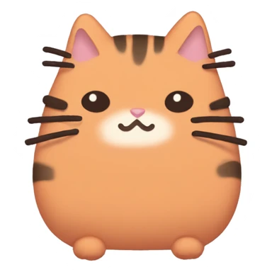 orange pusheen sticker