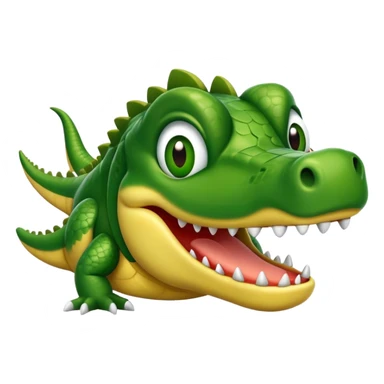 Haz un avión con cara de cocodrilo ￼ sticker