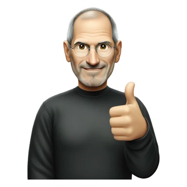 Steve Jobs thumbs up sticker