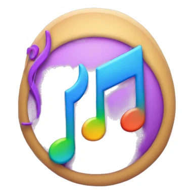 music app logo sticker