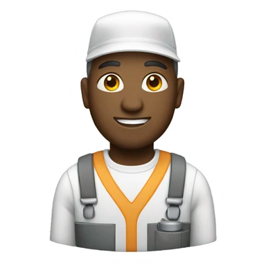 white janitor sticker