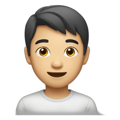 Asian boy in briefa sticker