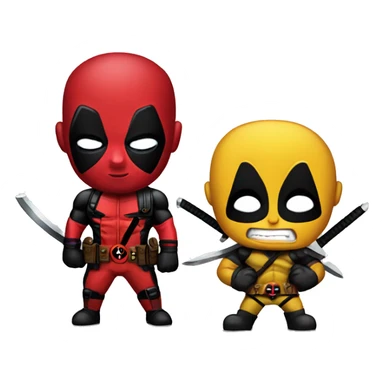 Deadpool wolverine sticker