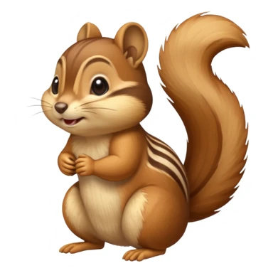 Pooping chipmunk  sticker