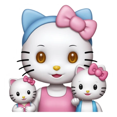 Hello Kitty. Avec ses ami sticker