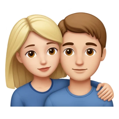 Faça um casal se abraçando  sticker