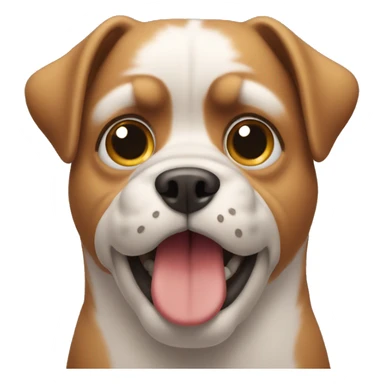 dog with dumbfounded face sticker