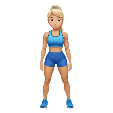 girl working out glutes with shirt on sticker