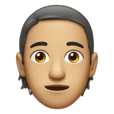 The wet face of an Israeli sticker