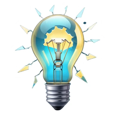 kaputte Glühbirne sticker