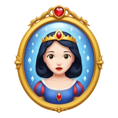 snow white magic mirror sticker