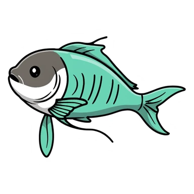 Dead fish sticker